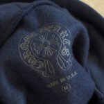 Chrome Hearts Navy&Red Horseshoe Floral Sleeve Pullover Hoodie (CH-200923） - 图片 4