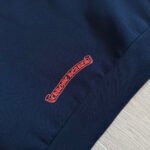 Chrome Hearts Navy&Red Horseshoe Floral Sleeve Pullover Hoodie (CH-200923） - 图片 7