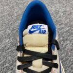 Travis Scott × Fragment × Nike Air Jordan 1 Low OG "Sail/Military Blue" (DM7866-104) - 图片 12