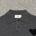 AMI 25FW Wool Ami de Coeur Polo Knit Sweater（UPL409-018-151） - 图片 7
