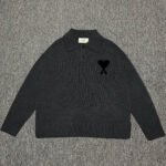 AMI 25FW Wool Ami de Coeur Polo Knit Sweater（UPL409-018-151） - 图片 2