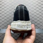 Maison MIHARA YASUHIRO PETERSON23 OG Sole Garment Dyed Canvas Low-top Sneaker "Black" (A14FW726) - 图片 5