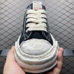 Maison MIHARA YASUHIRO PETERSON23 OG Sole Garment Dyed Canvas Low-top Sneaker "Black" (A14FW726) - 图片 6