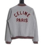 CELINE TEDDY COLLEGE JACKET IN COTTON FLEECE (2Y16D345F.09XO） - 图片 2