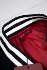 GUCCI Wool and leather varsity jacket, navy（794814-Z8BS9-4215） - 图片 9