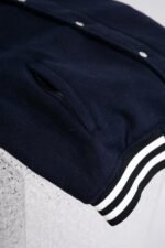 GUCCI Wool and leather varsity jacket, navy（794814-Z8BS9-4215） - 图片 5