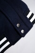 GUCCI Wool and leather varsity jacket, navy（794814-Z8BS9-4215） - 图片 13