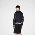 GUCCI Wool and leather varsity jacket, navy（794814-Z8BS9-4215） - 图片 12