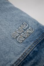 MIUMIU Denim blouson jacket（GWB195-1373-F0076-S-OOO） - 图片 3