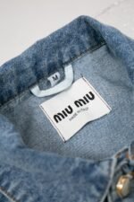 MIUMIU Denim blouson jacket（GWB195-1373-F0076-S-OOO） - 图片 6