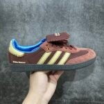 Wales Bonner × adidas Samba Nylon Low “Fox Brown/Sandy Beige/Lucky Blue” ウェールズ・ボナー × アディダス サンバ ナイロン ロー “フォックスブラウン/サンディーベージュ/ラッキーブルー” IE0579 - 图片 2