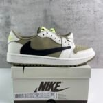 Travis Scott × Nike Air Jordan 1 Low Golf NRG “Neutral Olive” トラヴィススコット × ナイキ エアジョーダン1 ロー ゴルフ NRG “ニュートラルオリーブ”  FZ3124-200 - 图片 2