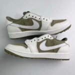 Travis Scott × Nike Air Jordan 1 Low Golf NRG “Neutral Olive” トラヴィススコット × ナイキ エアジョーダン1 ロー ゴルフ NRG “ニュートラルオリーブ”  FZ3124-200 - 图片 9