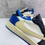 Travis Scott × Fragment × Nike Air Jordan 1 Low OG SP “Military Blue” トラヴィススコット × フラグメント × ナイキ エアジョーダン1 ロー OG SP “ミリタリー ブルー”  DM7866-140 - 图片 4