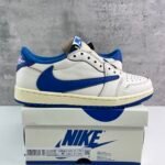 Travis Scott × fragment design × Nike Air Jordan 1 Low OG “Sail/Military Blue” トラヴィススコット × フラグメントデザイン × ナイキ エアジョーダン1 ロー OG “セイル/ミリタリーブルー” DM7866-104 - 图片 2