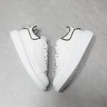 Alexander McQueen Oversized leather lace-up sneakers - 图片 5