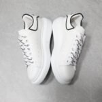 Alexander McQueen Oversized leather lace-up sneakers - 图片 6