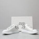 Alexander McQueen Oversized leather lace-up sneakers - 图片 7