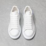 Alexander McQueen Oversized leather lace-up sneakers - 图片 3