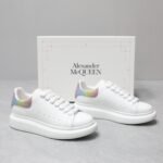 Alexander McQueen Oversized leather lace-up sneakers - 图片 6