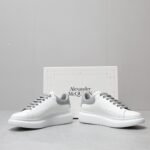 Alexander McQueen Oversized leather lace-up sneakers - 图片 5