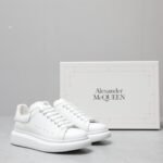 Alexander McQueen Oversized leather lace-up sneakers