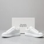 Alexander McQueen Oversized leather lace-up sneakers - 图片 5