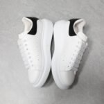 Alexander McQueen Oversized leather lace-up sneakers - 图片 4