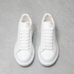 Alexander McQueen Oversized leather lace-up sneakers - 图片 9