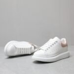 Alexander McQueen Oversized leather lace-up sneakers - 图片 4