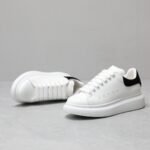 Alexander McQueen Oversized leather lace-up sneakers - 图片 4