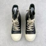 RICK OWENS lace-up Leather Ramones リックオウエンス カーフレザ ハイカット スニーカー - 图片 3