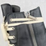 RICK OWENS lace-up Leather Ramones リックオウエンス カーフレザ ハイカット スニーカー - 图片 13