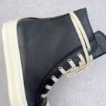 RICK OWENS lace-up Leather Ramones リックオウエンス カーフレザ ハイカット スニーカー - 图片 7