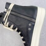 RICK OWENS lace-up Leather Ramones リックオウエンス カーフレザ ハイカット スニーカー - 图片 6