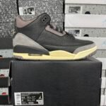 A Ma Maniere × Nike Women’s Air Jordan 3 Retro OG SP “Black and Flat Pewter/WYWS” アママニエール × ナイキ ウィメンズ エアジョーダン3 レトロ OG SP “ブラック アンド フラットピューター/WYWS” FZ4811-001 - 图片 2