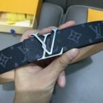 Louis Vuitton ルイヴィトン LOGO ベルト シルバー Silver - 图片 3