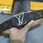 Louis Vuitton ルイヴィトン LOGO ベルト シルバー Silver - 图片 3