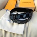 Louis Vuitton ルイヴィトン LOGO ベルトブラック Black