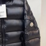Moncler maya series solid color lacquered down jacket“BLACK”（0911A536006895099） - 图片 7
