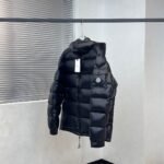 Moncler maya series solid color lacquered down jacket“BLACK”（0911A536006895099） - 图片 4