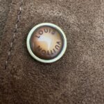 Louis Vuitton embroidered suede long-sleeved jacket/shirt