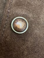 Louis Vuitton embroidered suede long-sleeved jacket/shirt